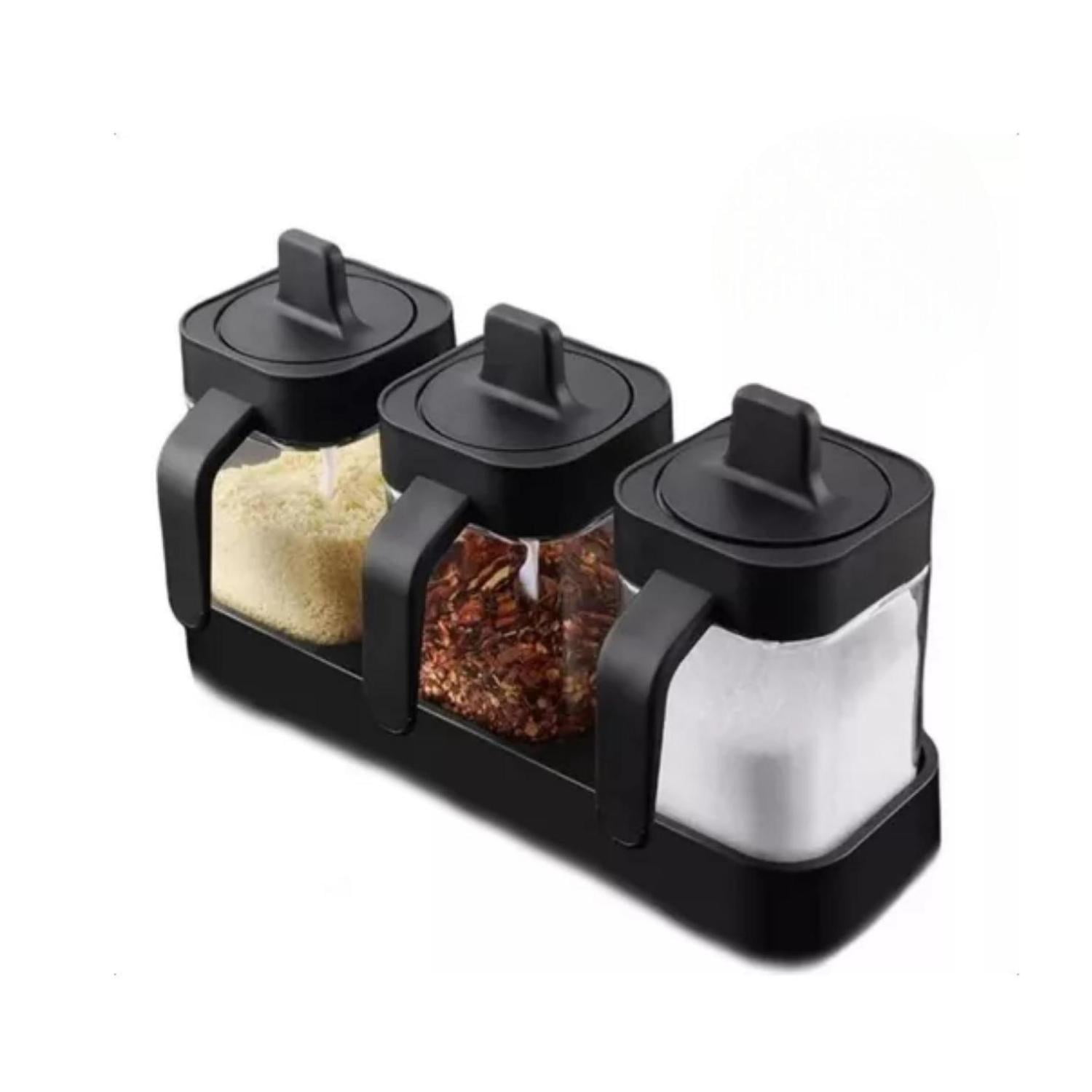 Total E-commerce - Set 3 Frascos Especieron Condimentos Multiuso 2 En 1