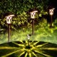 thumbnail image 2 of Luces solares para jardín GIGALUMI, paquete de 6, blanco cálido, metal, 2 of 8
