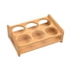 thumbnail image 3 of Soporte De Madera Para Vaso De Chupito, Soporte De Almacenamiento Para Vasos De Bebida Para Fiesta En Casa, 6 Agujeros, 3 of 5