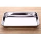 thumbnail image 3 of Bandeja para horno tostador compacto de acero inoxidable, profesional, 10'' x 8'' x 1'', resistente y saludable, borde profundo, acabado de espejo superior, apto para lavavajillas, 3 of 5