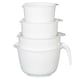 thumbnail image 1 of Tazones Glad de 4 piezas apilables, gris, con vertedor, aptos para lavavajillas, 1 of 8