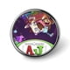thumbnail image 1 of Hey AJ-Theme Round Button Badge: Premium Metal Construction, Ideal for High-End Events 2.8 cm, 1 of 6