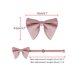 thumbnail image 3 of INSPIRE CHIC Pajarita de hombre preatada de color sólido de satén ajustable para cuello para boda elegante talla única rosa empolvado, 3 of 4