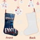 thumbnail image 3 of Poppy Playtime Tema: Calcetines de Navidad, fino lino blanco para colgar en escaleras y chimenea, decoración navideña para el hogar, regalo de Navidad. 54cm × 38cm, 3 of 5