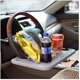 thumbnail image 2 of Bandeja de volante, bandeja de mesa de coche, escritorio con volante para portátil y asiento de vehículo, escritorio para comer portátil, bandejas de coche para comer, color negro, 2 of 7