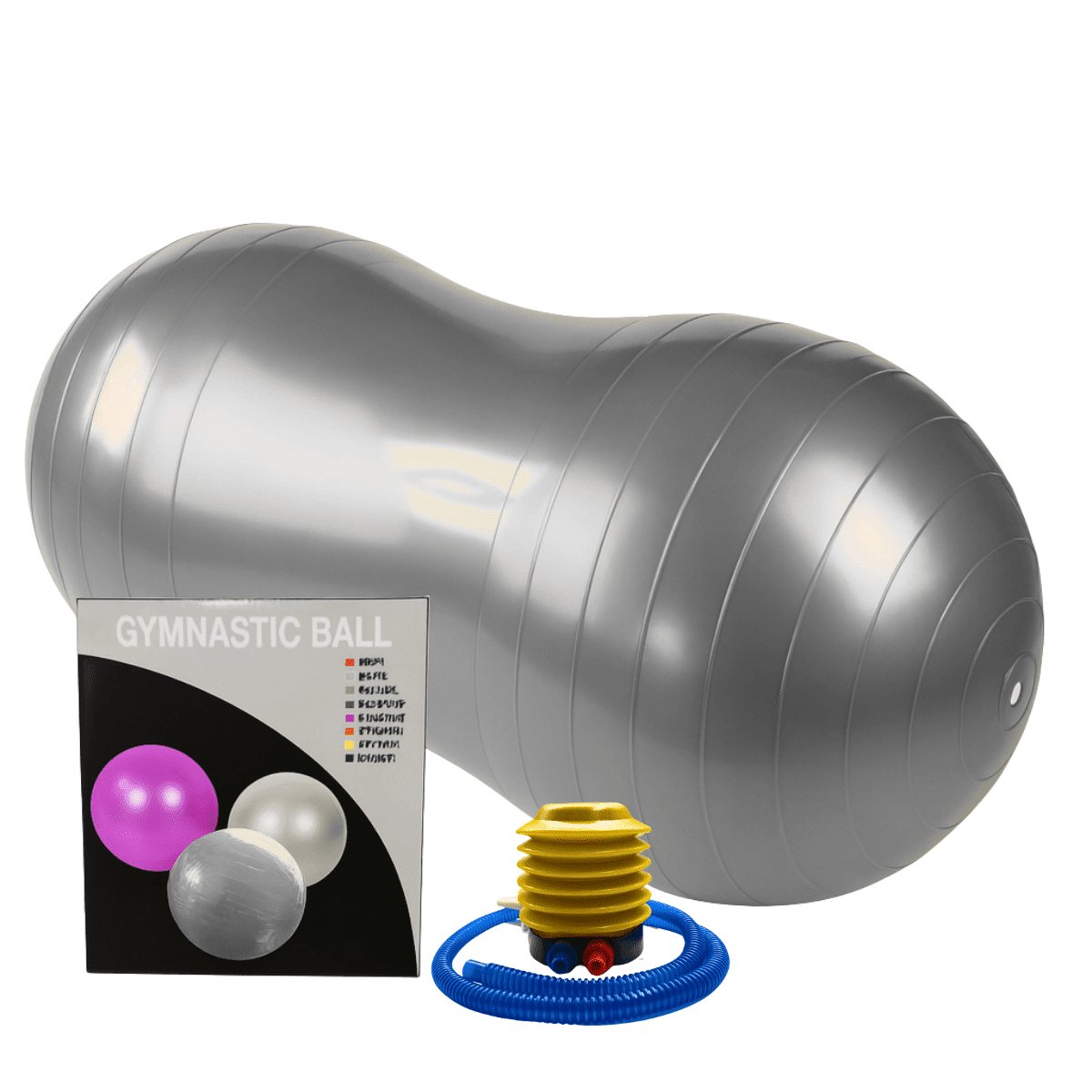 Linea Sport - Balón Ovalado Para Pilates Yoga Tipo Maní + Inflador