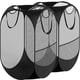 thumbnail image 1 of Cesto de ropa sucia simple de malla desplegable para artículos del hogar con bolsillo lateral, 1 of 6