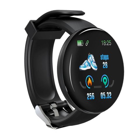 Genérico - Reloj Smart Band Carga Usb Redondo Negro