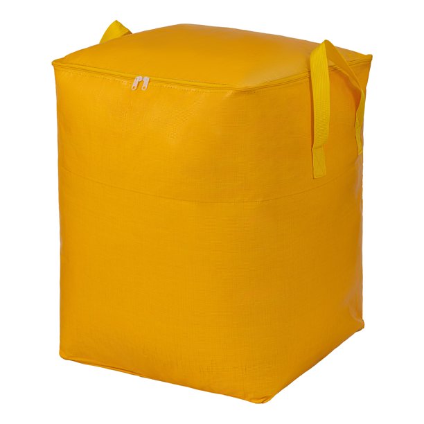 REGALWOVEN 1 Pcs Almacenamiento de Ropa, Bolsa de Almacenamiento, Bolsa de Mudanza para Organizar Edredones, Organizador de Armario y Almacenamiento con Asas Amarillo 23.6*19.7*31.5in