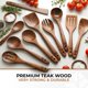 thumbnail image 2 of Juego de cucharas Woodenhouse 10 piezas de teca con ganchos, 2 of 9