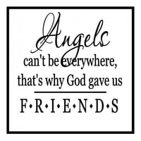 Rienda Libre Graphics - Decomural Angels Cant Be Everywhere Friends Ws-15965
