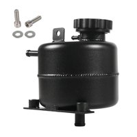 Ioensy - Tanque De Expansión De Agua Refrigerante, Tanque De Depósito De Agua De Aleación De Aluminio De 123Mm X 95Mm, Negro