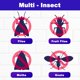 thumbnail image 2 of Trampa para moscas de la fruta con 5 recargas, luz para moscas, enchufe para interiores, mata moscas de la fruta, mata plantas de interior, basura de cocina, trampa para insectos voladores, polillas y, 2 of 7