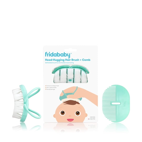 Set De Cepillos Para Bebés Que Abrazan La Cabeza Y Peines Para Peinar Frida Baby