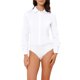 thumbnail image 1 of INSPIRE CHIC Camisa de Trabajo para Mujer con Botones, Cuello con Solapa, Manga Larga, Talla S, Blanco, 1 of 6