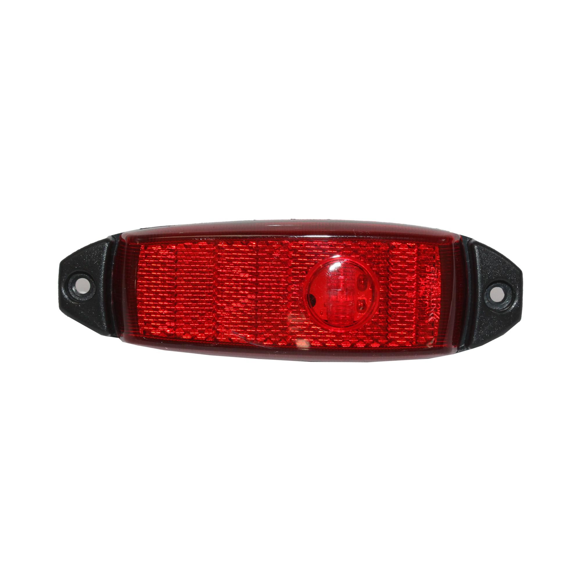 Braslux - Foco Lateral Led Rojo 12 Y 24 Volts