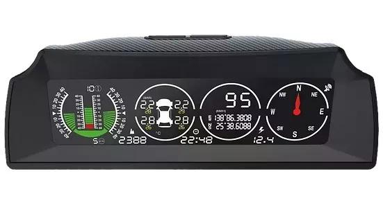 Medidor De Pendiente Gps Tpms X91 Autool Hud 3 En 1