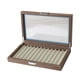 thumbnail image 2 of Estuche De Madera Para Almacenamiento De Bolígrafos De 12 Dígitos Con Ventana De Vidrio Durable Para Tienda O Hogar, 2 of 5