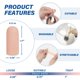 thumbnail image 2 of Protectores de gel para dedos MasterMo Silicone, 10 unidades, Nude M, 2 of 6