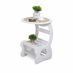 Genérico - Velador Mesa Minimalista Auxiliar Revistero Hogar