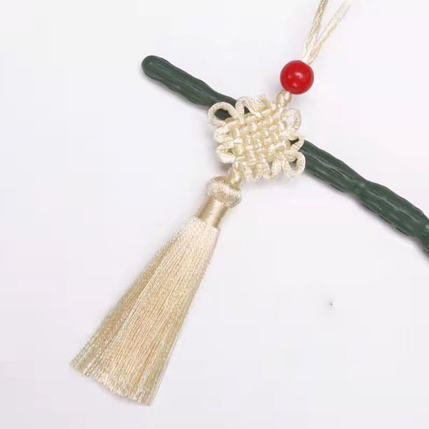 6 Knot Small Chinese Knot Headdress Hair Ornament Bookmark Ancient Style Pendant Tassel