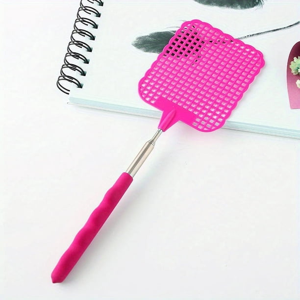 1pc, Creative Retractable Plastic Fly Swatter, Summer Mosquito Swatter, Home Daily Use Fly Killer Artifact, Summer Essentials, Beach, Travel Accessories