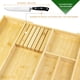 thumbnail image 4 of Organizador de cajones de cocina VaeFae Bamboo con 6 compartimentos, 4 of 6