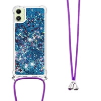 Funda Foxdock Para Samsung Galaxy A06 Con Cuerda Ajustable, Brillo Líquido, Protección Antigolpes Y Lente – Ideal Para Regalo