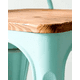 thumbnail image 2 of Pack 4 Taburetes Tolix Asiento De Madera 64cm - Menta, 2 of 3