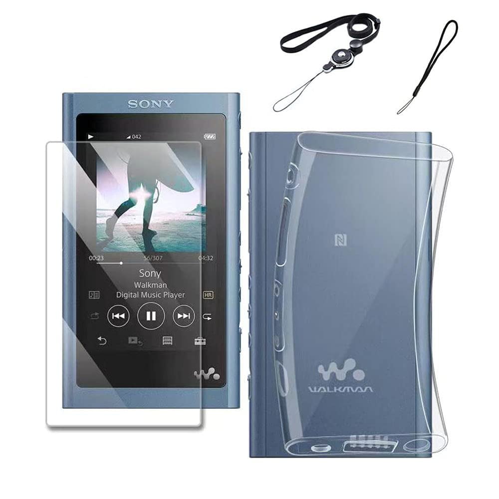 Bestforyou - Funda De Tpu Suave Con Protector De Pantalla Para Sony Walkman Nw-a55