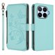 thumbnail image 2 of Funda Cartera Mariposa para [Xiaomi 17T Pro] con Soporte y Cremallera Verde menta, 2 of 6