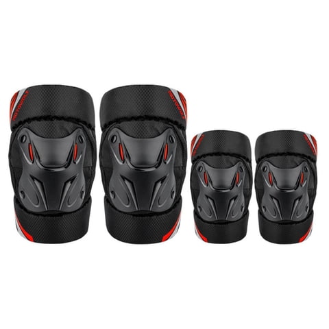 Rodilleras Cortas Para Motociclismo Motowolf 1010 Blak-Red