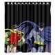 thumbnail image 1 of Cortina de ducha de cartón Batman, juego de cortina de baño con ganchos, tamaño 60 x 72 pulgadas, 1 of 3