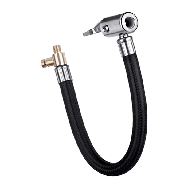 Manguera de inflado de aire para neumáticos , adaptador de tubo de extensión de bomba inflable, accesorio portátil estándar . UU., , 30 cm desinflado