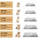 thumbnail image 4 of Cama para perros BFPETHOME de felpa para perros grandes, 35 x 23 x 10 cm, color gris, 4 of 7