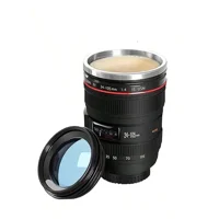 Oem - Taza Mug Lente Cámara Acero Inoxidable
