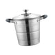 thumbnail image 5 of Olla Freidora De Acero Inoxidable Olla Freidora Con Bandeja Para Cocinar Al Vapor Para Papas Fritas Caseras 5L, 5 of 5