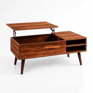 Klik Muebles - Mesa De Centro Rústica Greva Lift Con Cajones Y Repisa