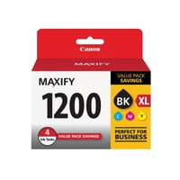 Tanques De Tinta Canon Pgi-1200 Xl, Paquete Económico De 4 Colores