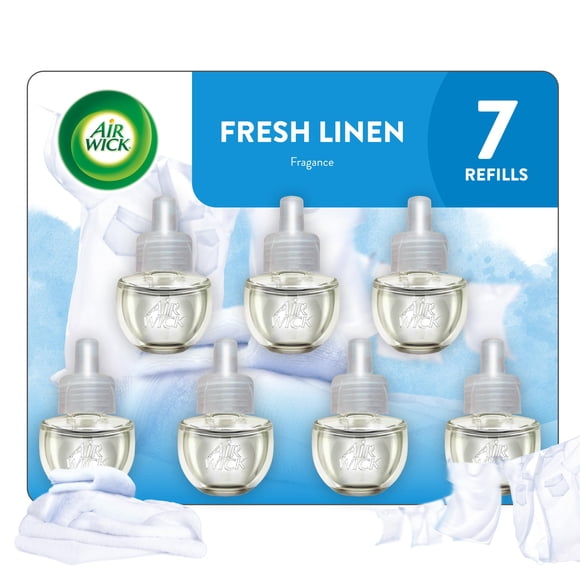Recambio de aceite perfumado Air Wick Plug in Fresh Linen, paquete de 7