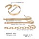 thumbnail image 2 of Xiao Hua Pulsera de Oro para Mujer, Pulsera de Cadena Exquisita de Múltiples Capas Chapada en Oro de 14K Ajustable, Linda Pulsera con Colgante, Juego de Pulseras de Cadena, 2 of 4