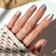 thumbnail image 1 of Short Glamnetic Oyster de Press On Nails, ovalado, con forma de ojo de gato, 1 of 6