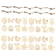 thumbnail image 4 of 60Pcs Adornos De Rebanadas De Madera Mezcladas Al Azar Colgante Colgante Para Pascua DIY, 4 of 5