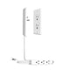 thumbnail image 1 of Cable de extensión Power Strip CABOCASA, enchufe ultraplano de 8 pies, 1 of 8
