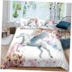 thumbnail image 1 of Pegasus for Kids Boys Girls White Horse Quilt Duvet Cover Set Bedspread Kids3-Piece Bedding Set, 1 of 5