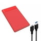 thumbnail image 1 of Caja SSD Para Disco Duro Externo De 2,5 Pulgadas Con Cable USB Soporte Ligero Rojo, 1 of 5