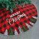 thumbnail image 1 of Falda para árbol de Navidad Juegoal, 122 cm, suave, color rojo y negro, 1 of 3