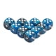 thumbnail image 5 of 10 Uds. Juego De Dados Poliédricos Accesorios De Juegos Familiares Para Favores De Fiesta De Boda Negro Azul Blanco, 5 of 5