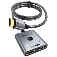 Conmutador Hdmi Warrky 2X1 Bidireccional 4K @60Hz Con Cable De 1 M