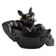 thumbnail image 3 of Resina Bulldog Fuerte Brazo Estatuilla Caja De Almacenamiento Snack Candy Dish Negro, 3 of 5